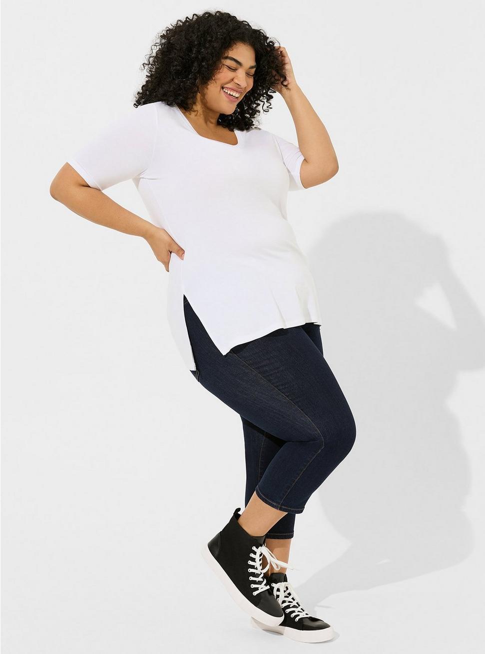 Super Soft V-Neck Tunic Tee Product Image