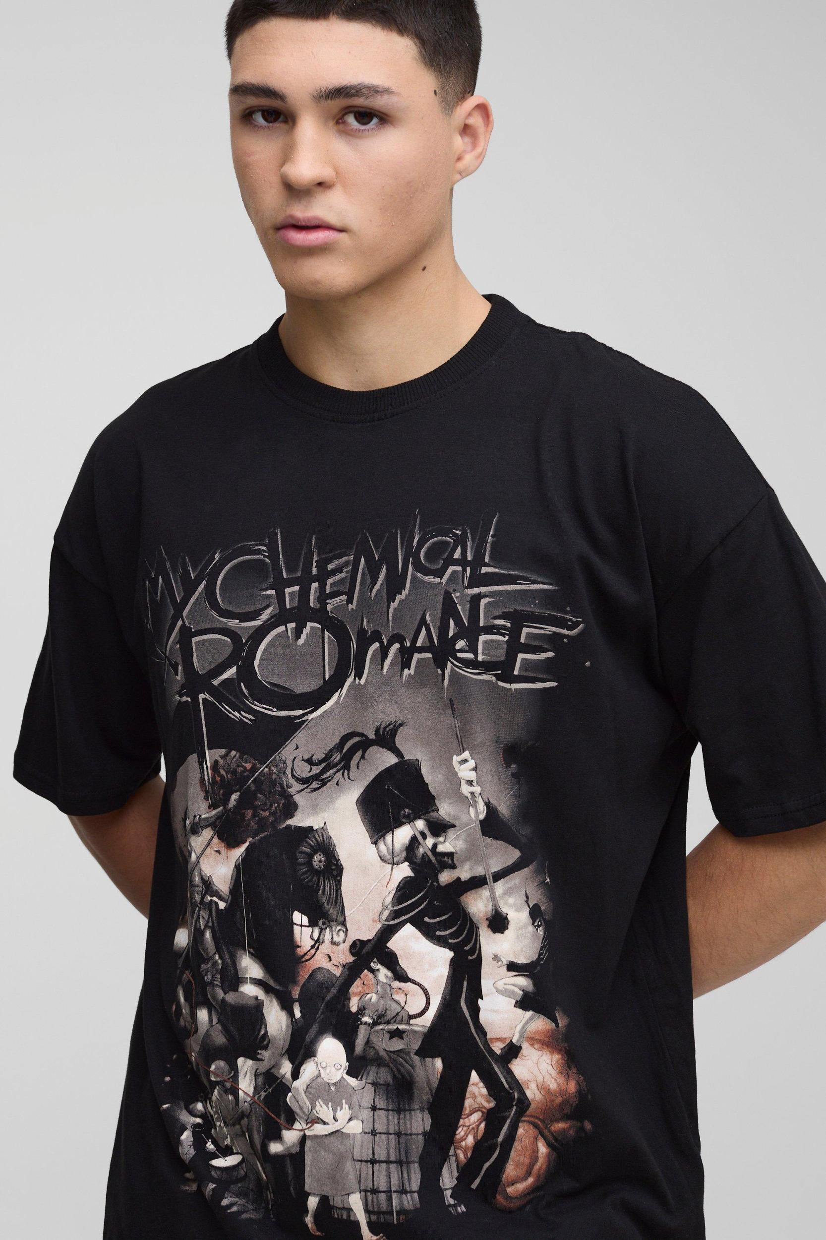 Oversized My Chemical Romance License T-Shirt | boohooMAN USA Product Image