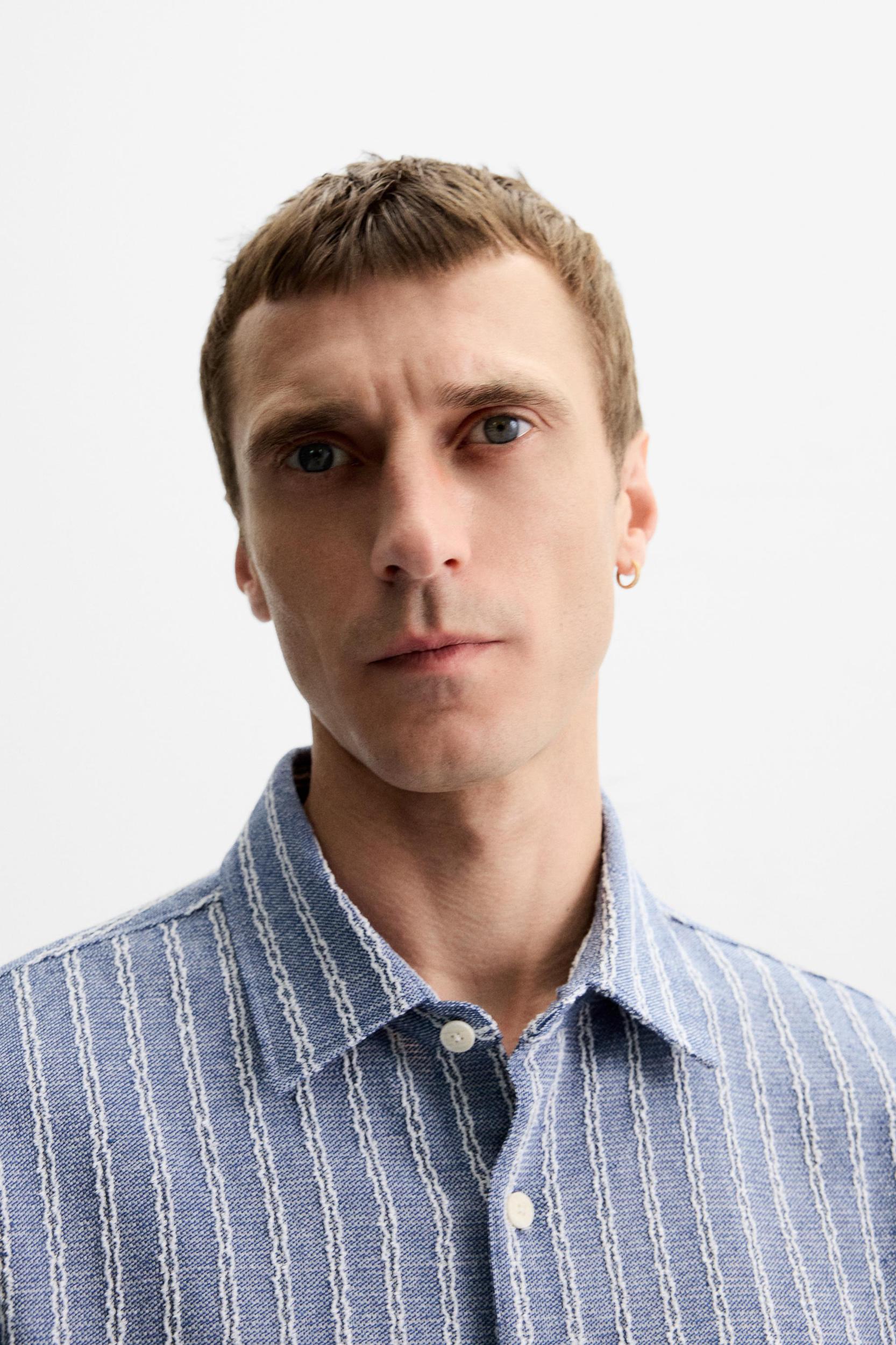 STRIPED JACQUARD SHIRT Product Image