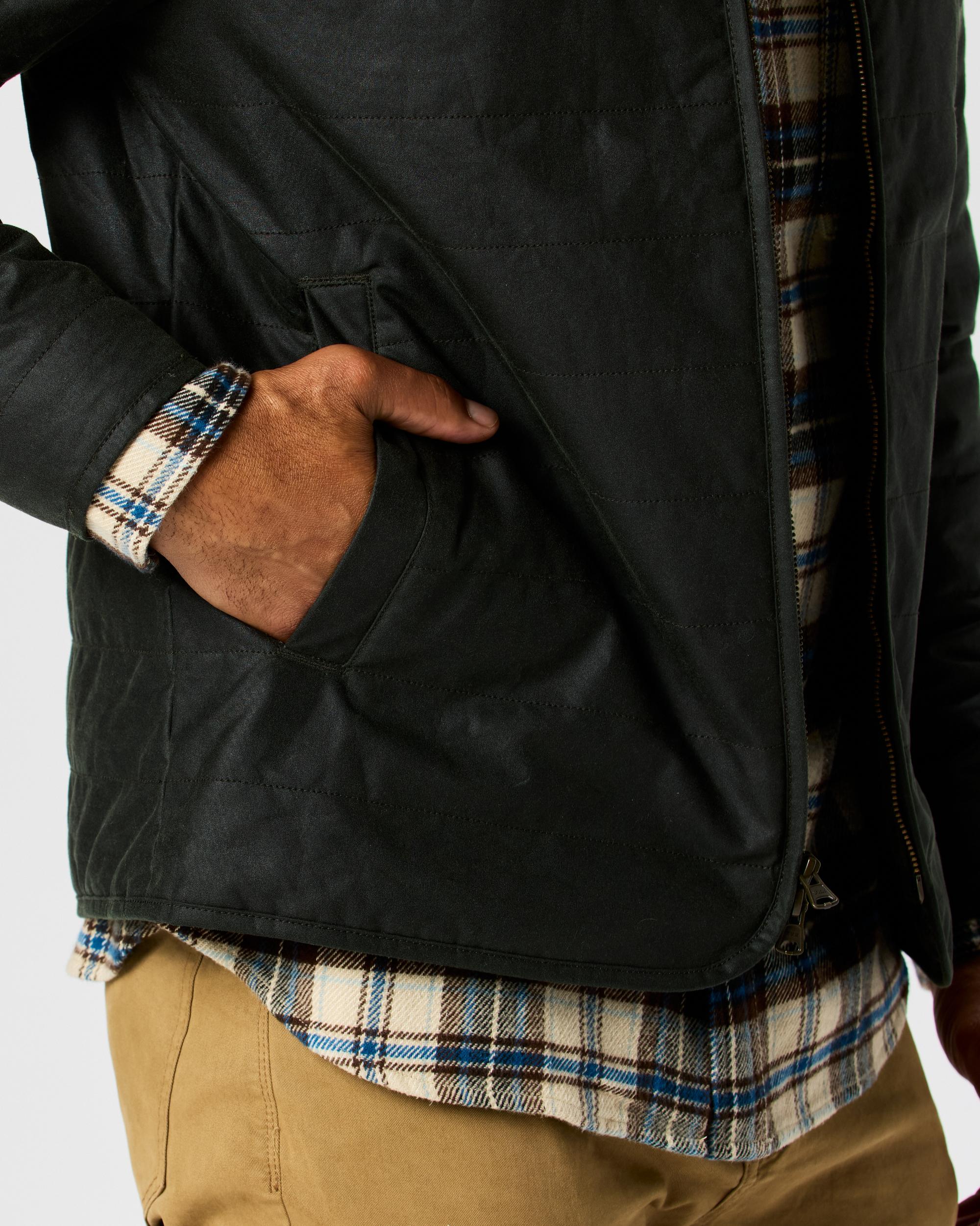 York Quilted Waxed Jacket Product Image