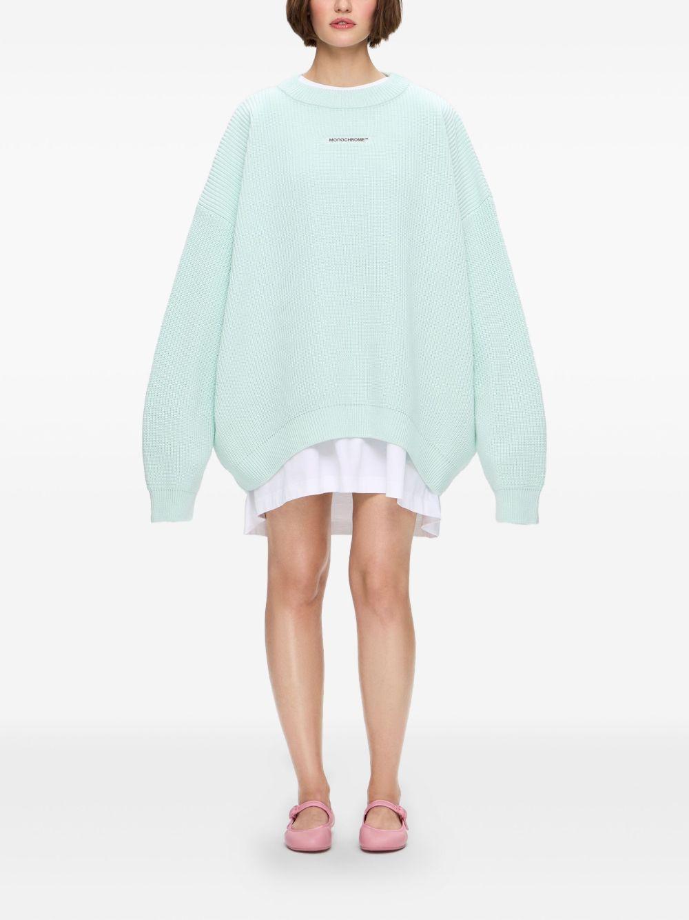 ribbed crew-neck sweater Product Image