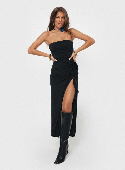 Samirah Maxi Dress Black Product Image