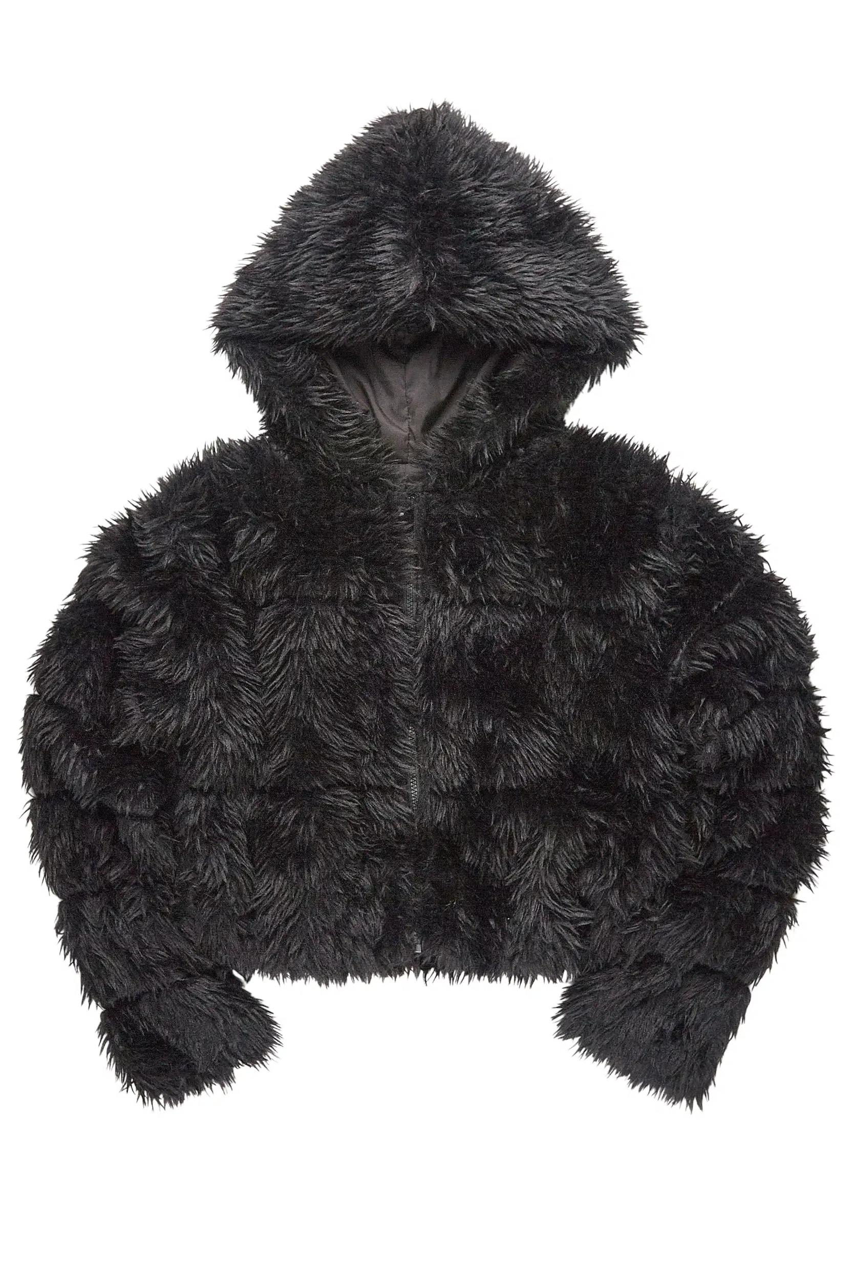 Kristin Black Fur Jacket Female Product Image