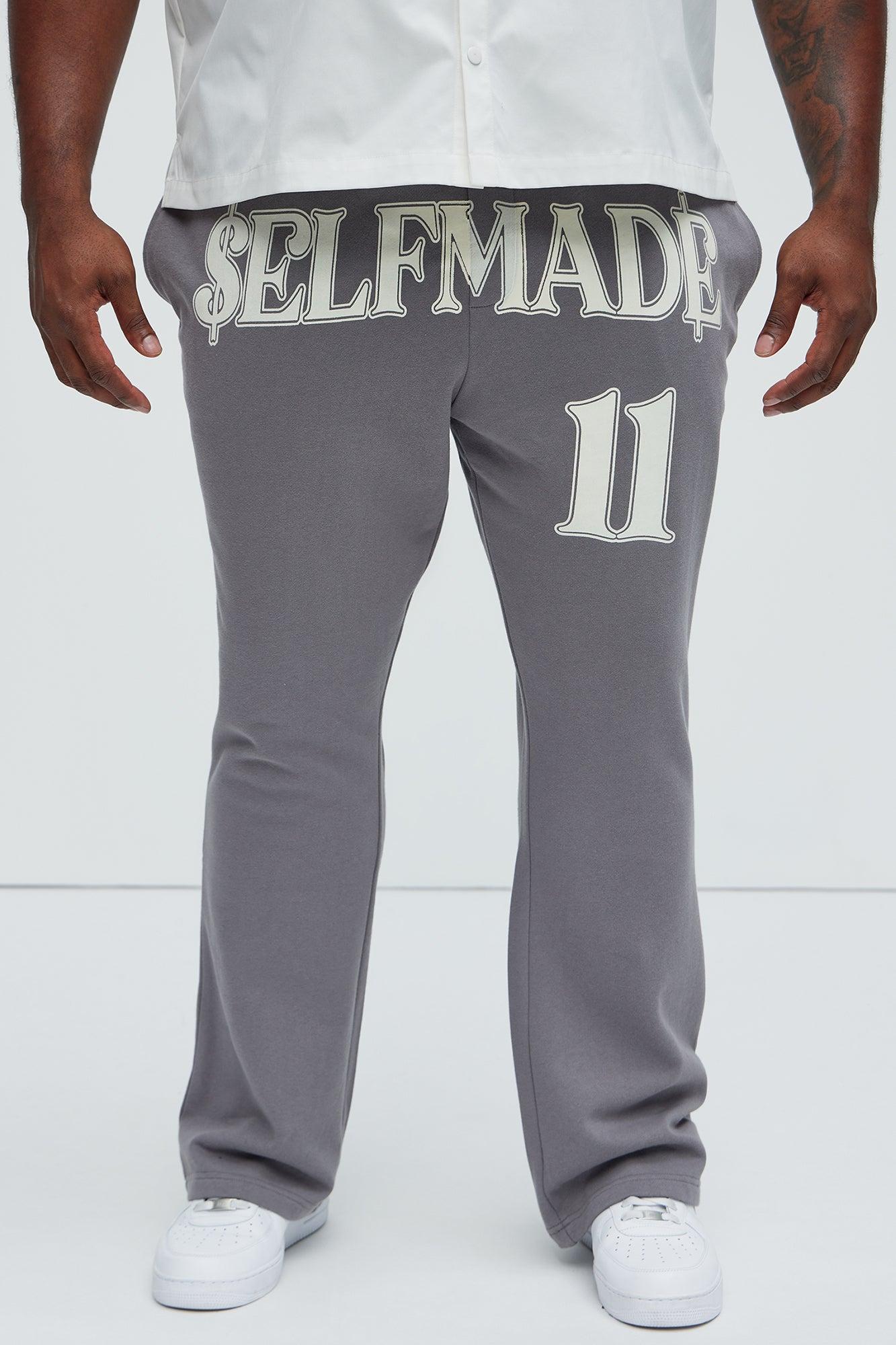 Tyson Self Made Skinny Flare Sweatpants - Grey Product Image