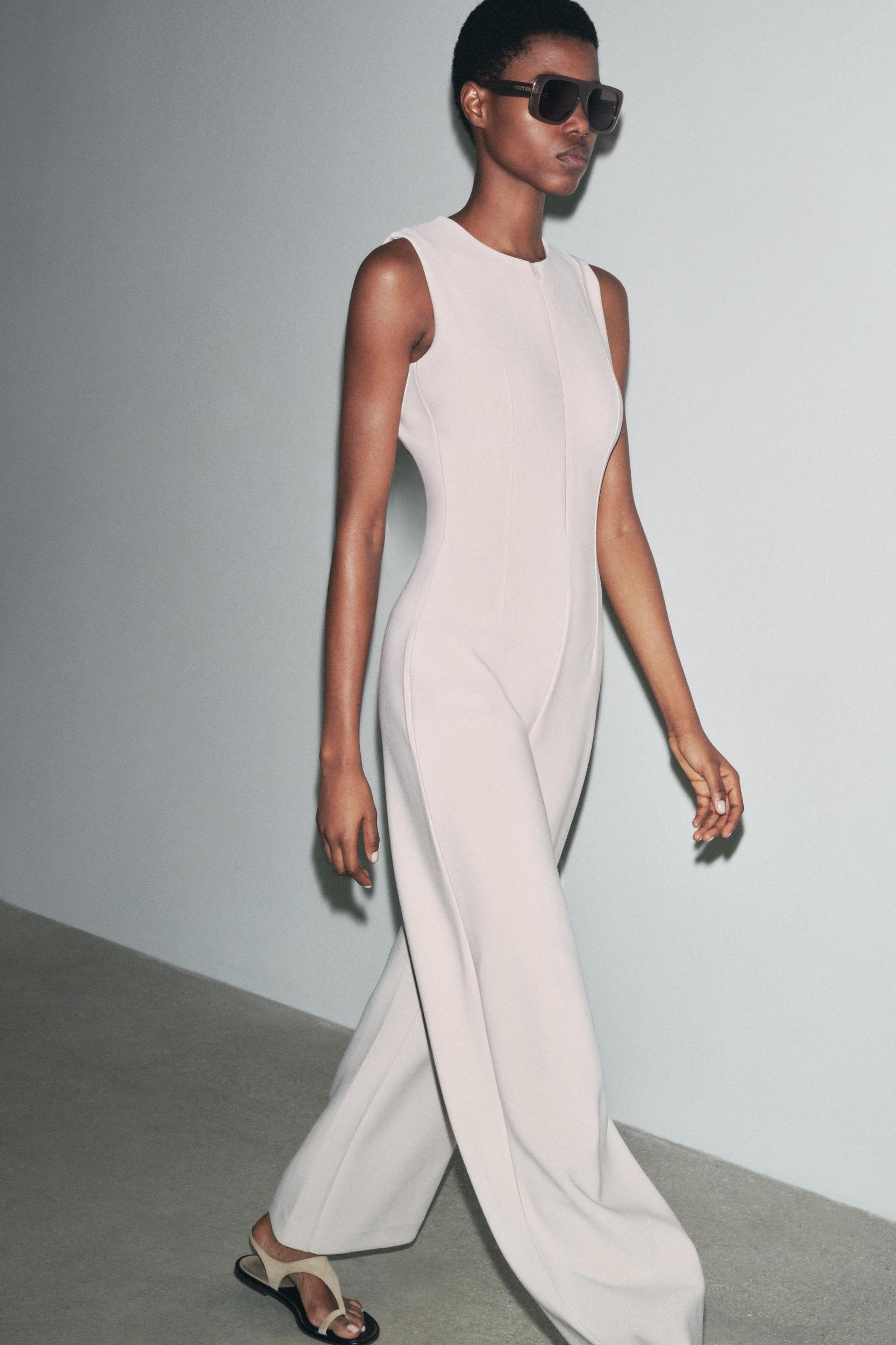 LONG CREPE JUMPSUIT Product Image