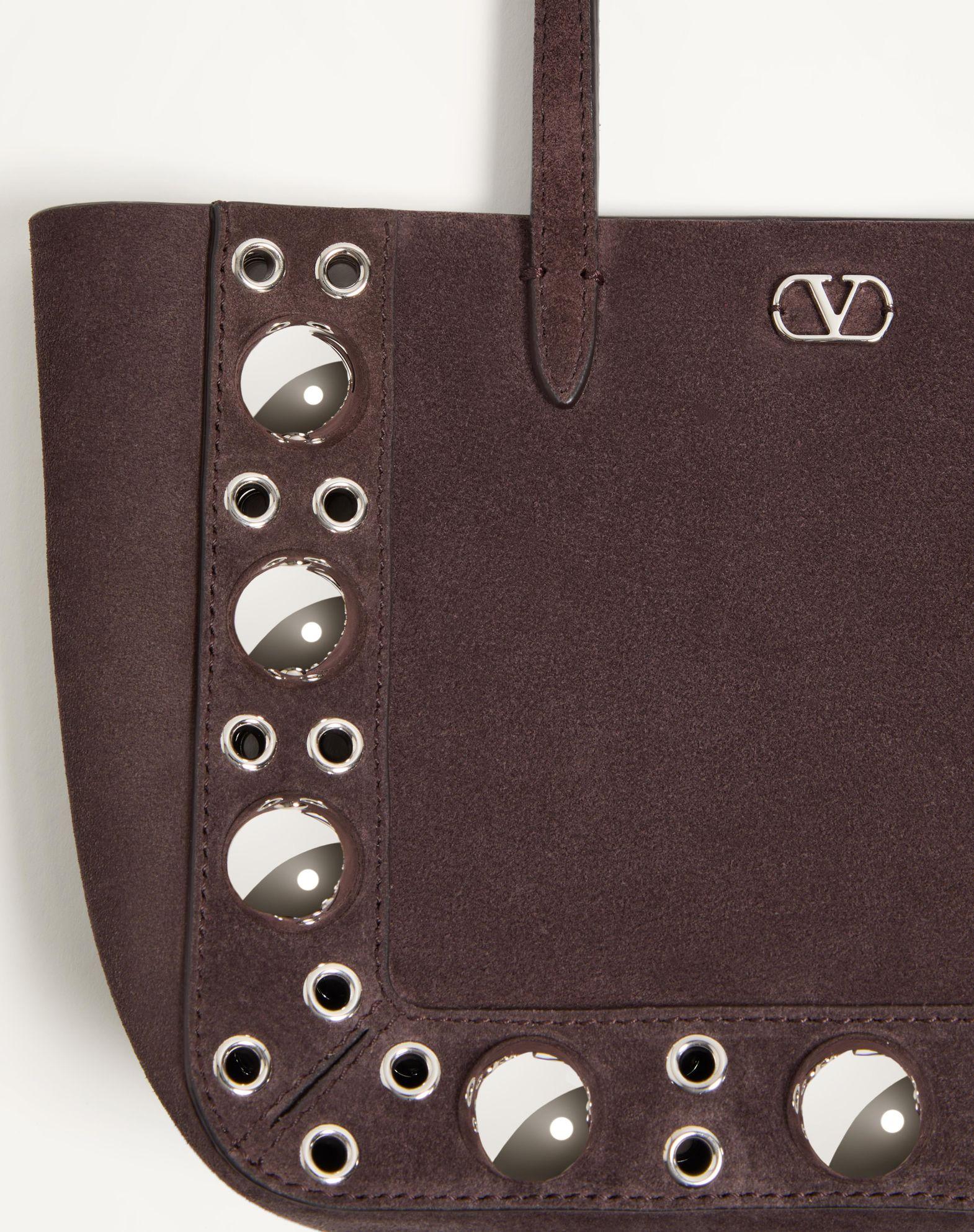 Valentino Garavani Nellcôte Mini Suede Shopping Bag Product Image