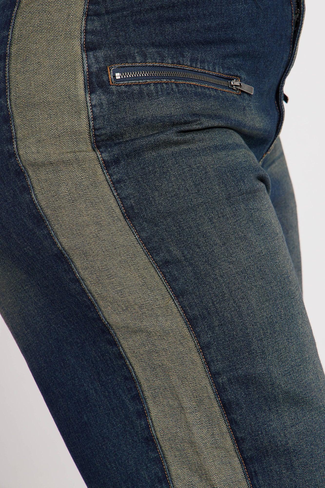 When In Rome Tinted Straight Leg Jean - Dark Wash Product Image