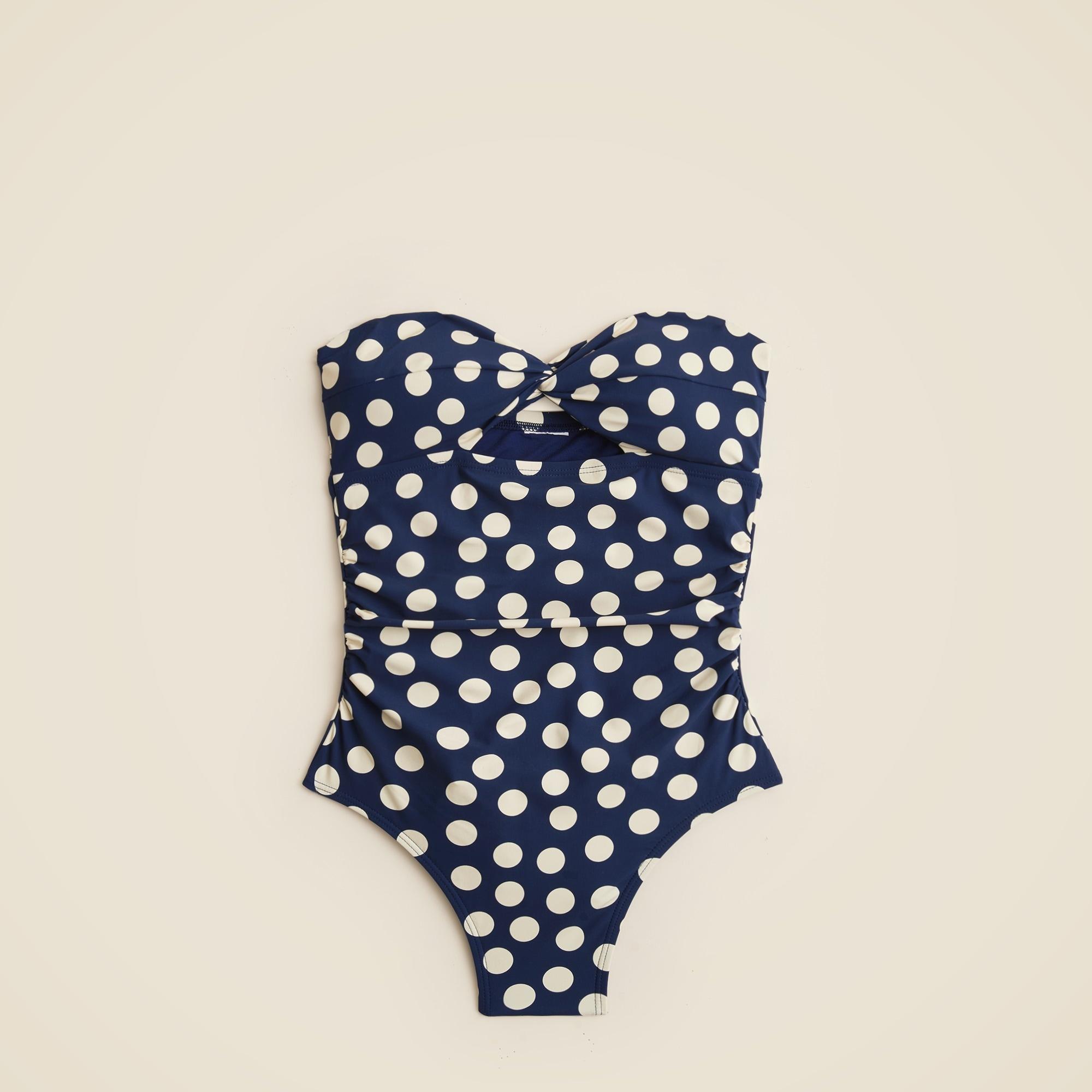 Gemma ruched bandeau cutout one-piece Product Image