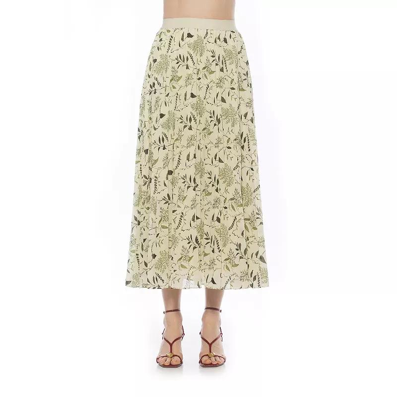 Women's ALEXIA ADMOR Kesia Pleated Midi Skirt,  Product Image