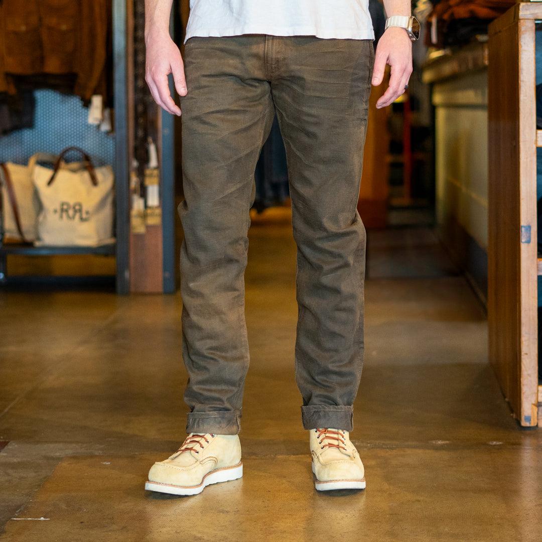 Slim Fit Jean - Distressed Brown Product Image