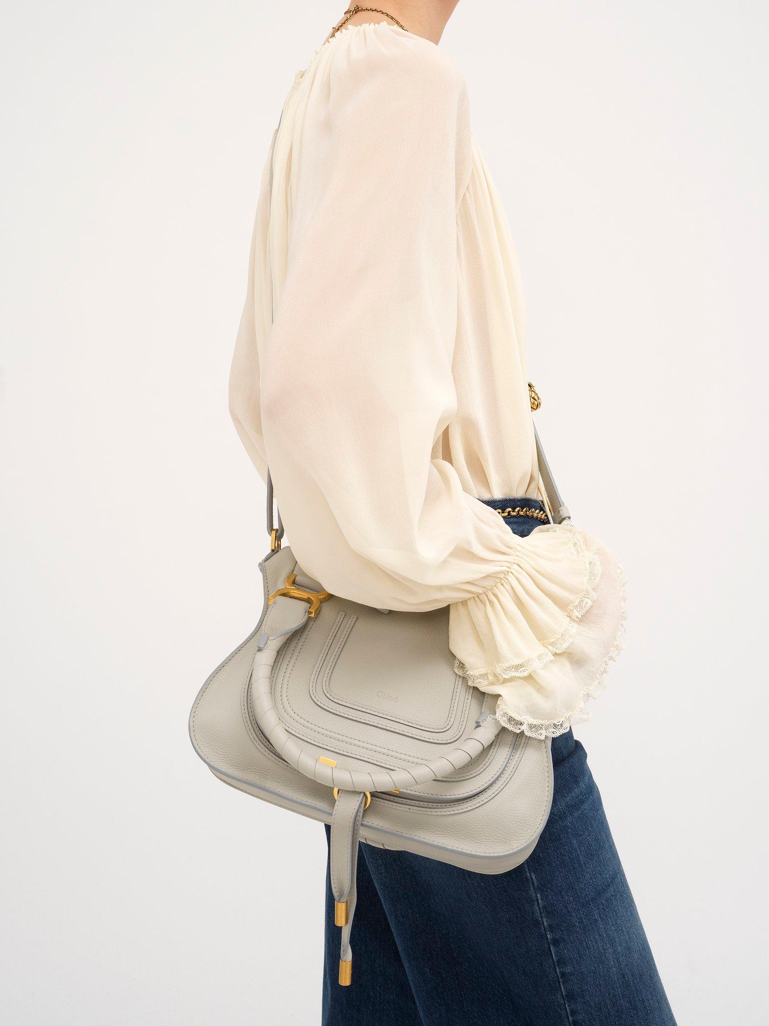 Small Marcie bag in grained leather Product Image
