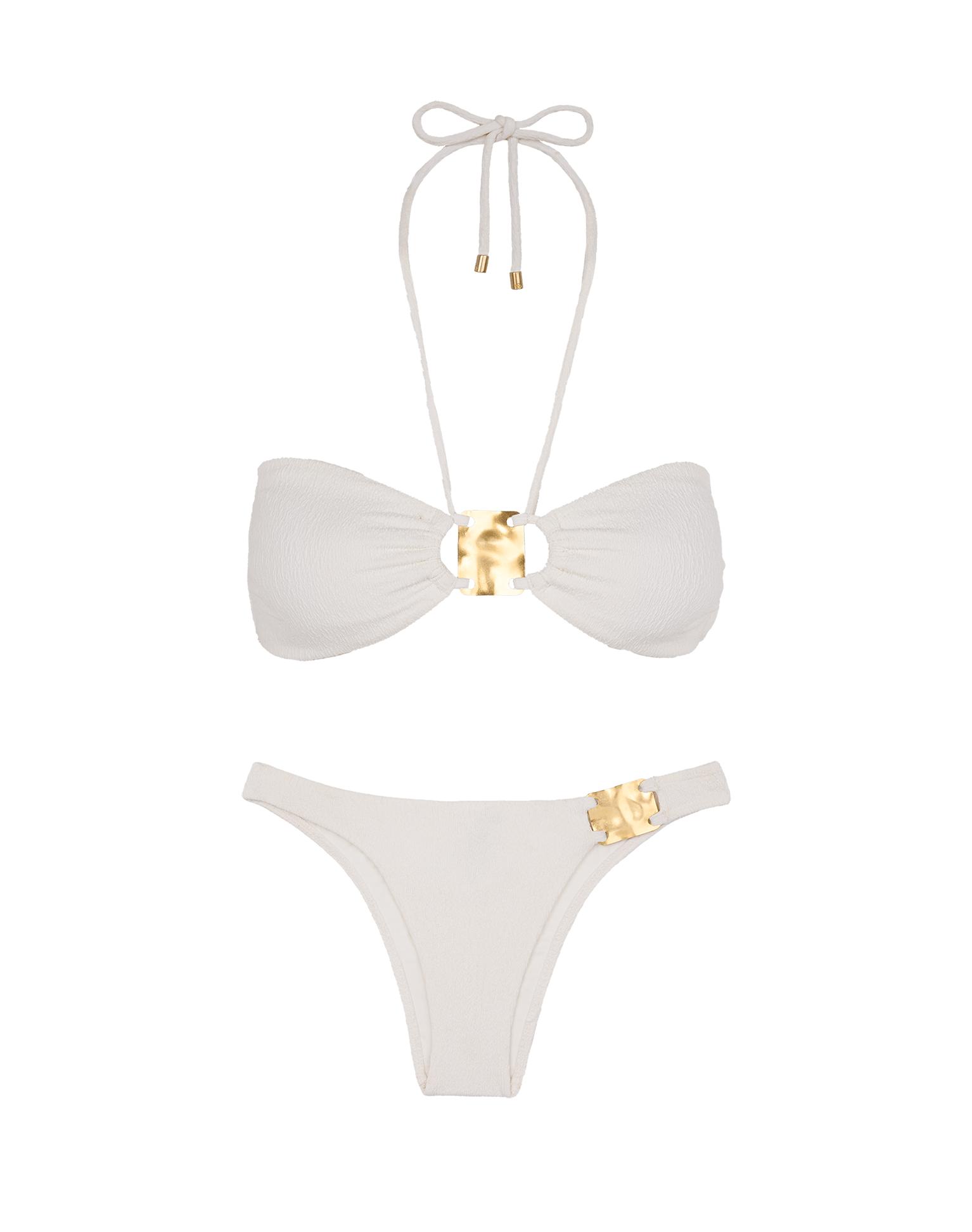 Firenze Cleo Bandeau Top - White Product Image