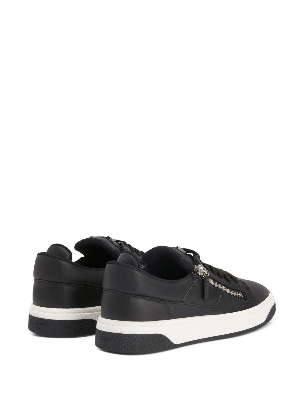 zip-details low-top sneakers  Product Image
