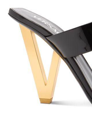 Women's Leather High Heel Sandals Product Image