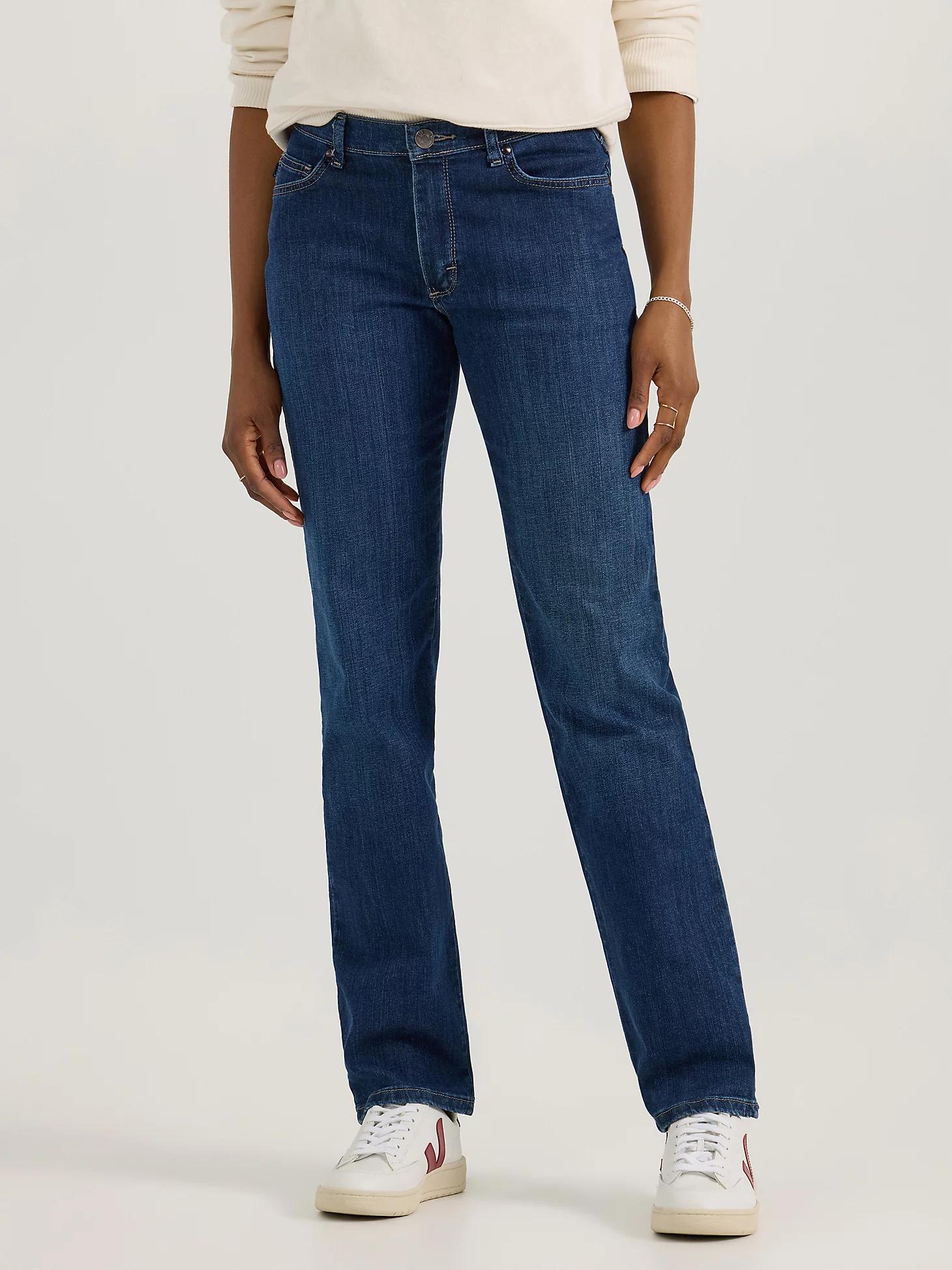 Women’s Stretch Relaxed Fit Straight Leg Jean | Women's Jeans | Lee® Product Image