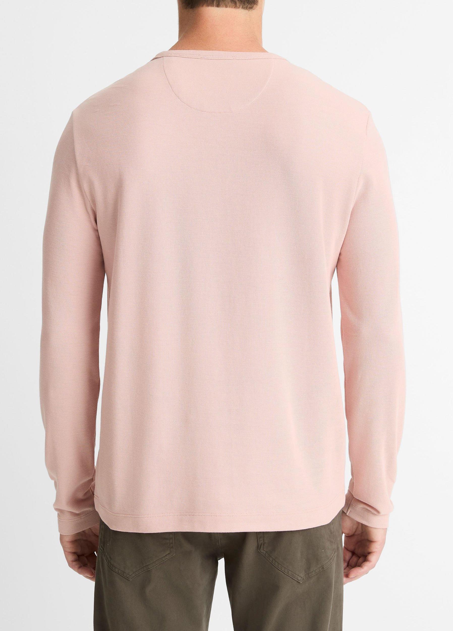 Pima Cotton Piqué Long-Sleeve T-Shirt Product Image
