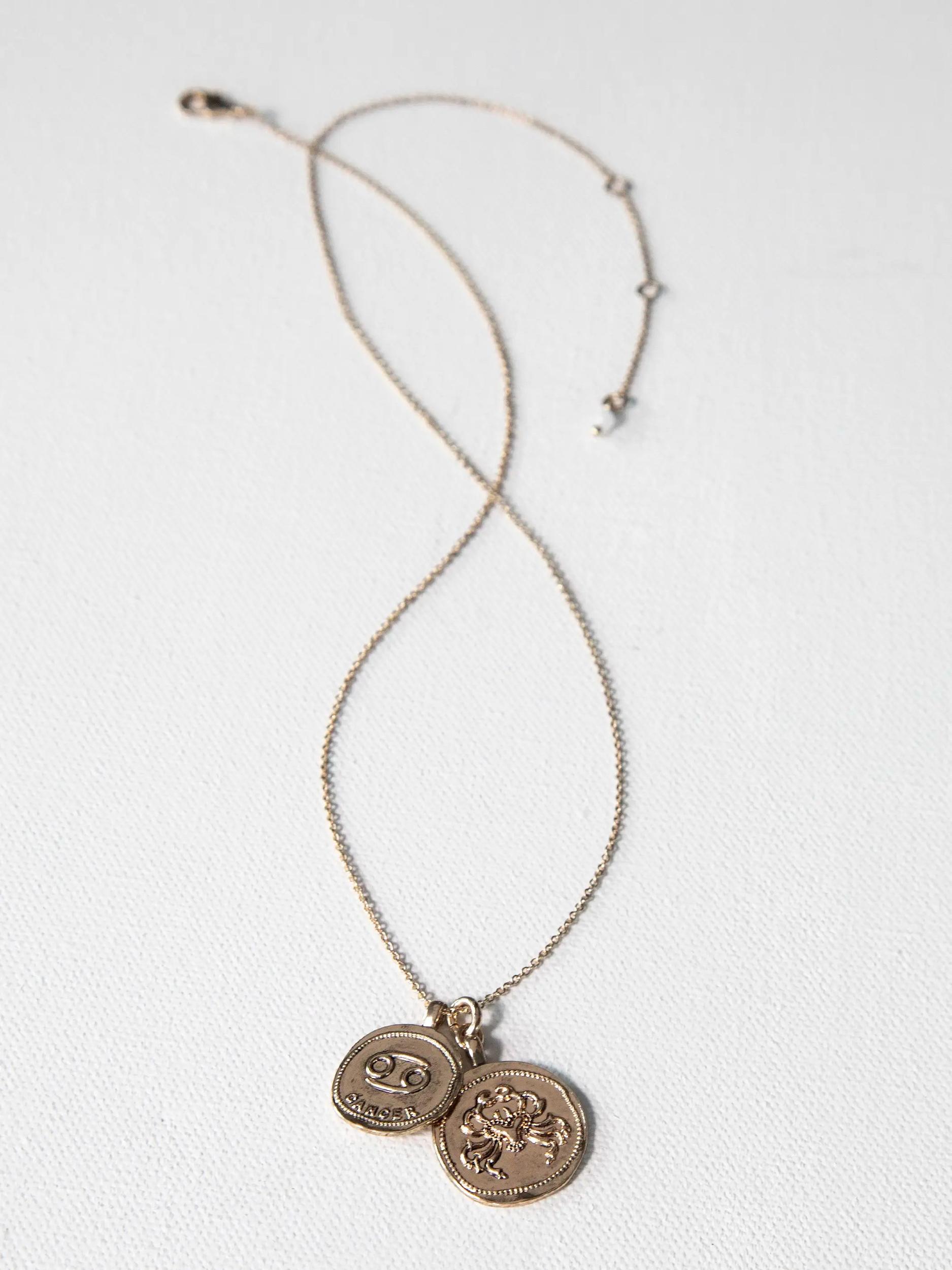 Zodiac Coin Necklace - Aries Product Image
