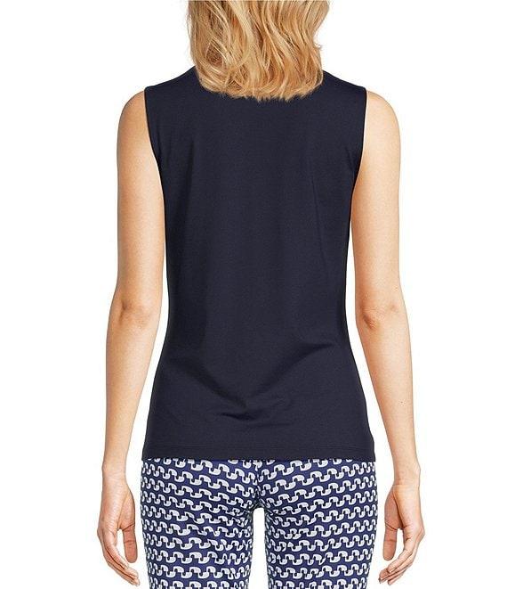 J.McLaughlin Aida Catalina Cloth Knit Point Collar Sleeveless Top Product Image