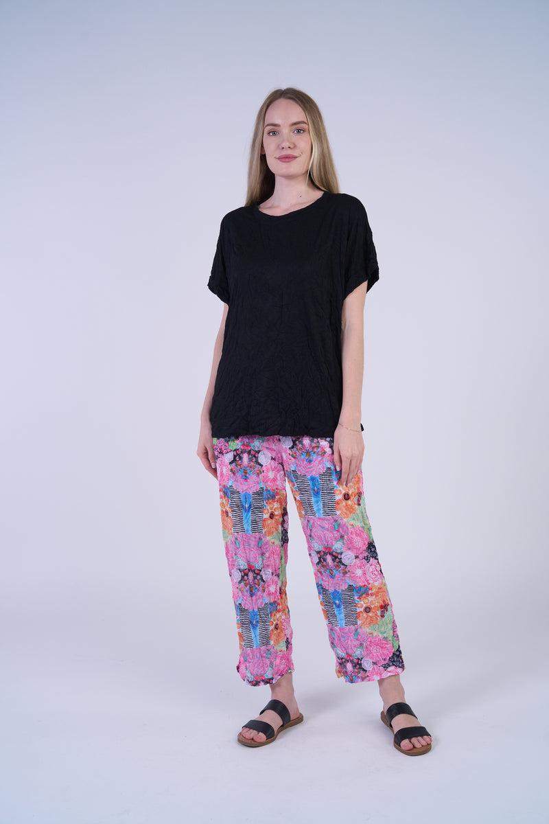 Black Crinkle Top Product Image