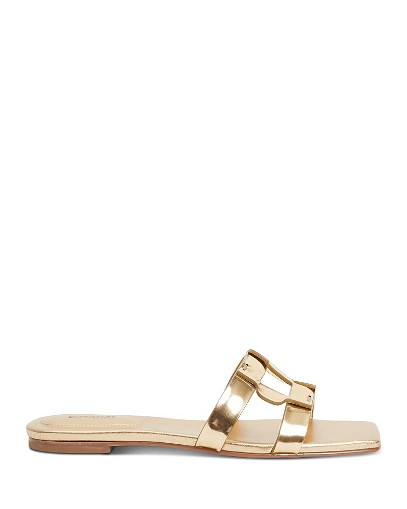 Simkhai Womens Monogram Metallic Sandals Product Image