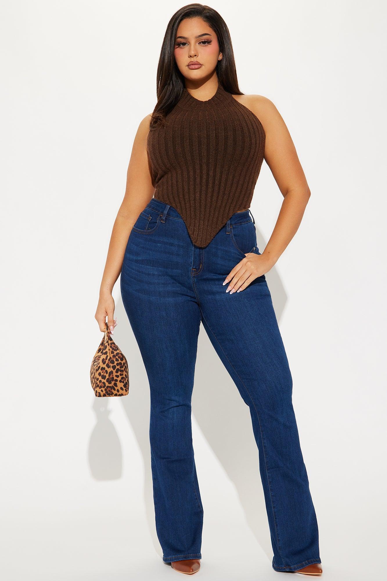 Kinslie Sweater Top - Chocolate Female Product Image