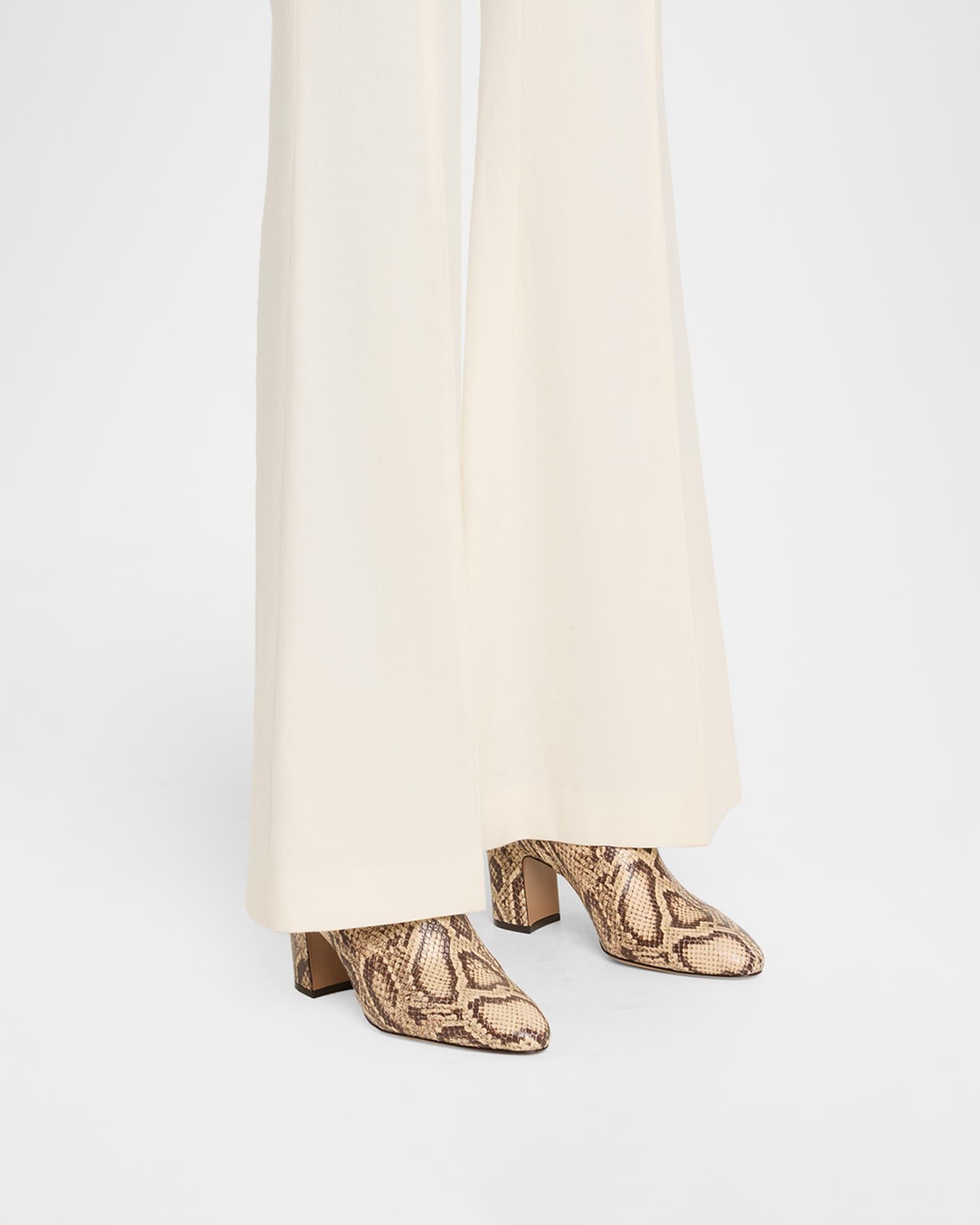 Lavinia Snake-Embossed Leather Ankle Boots Product Image