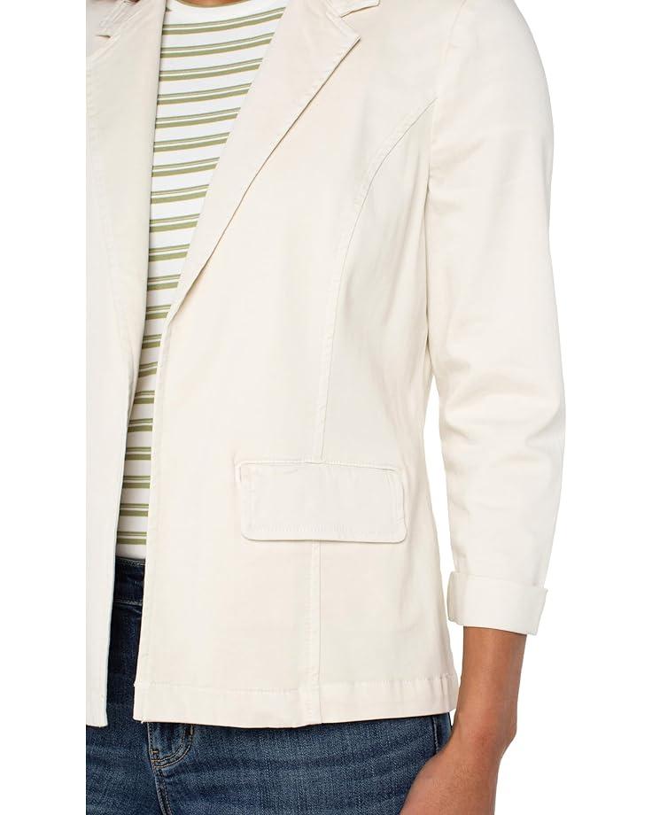 Soft Touch Twill Fitted Blazer Product Image