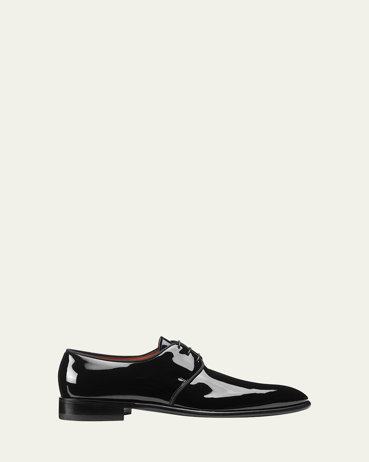 Men's Isogram Patent Leather Derby Shoes Product Image