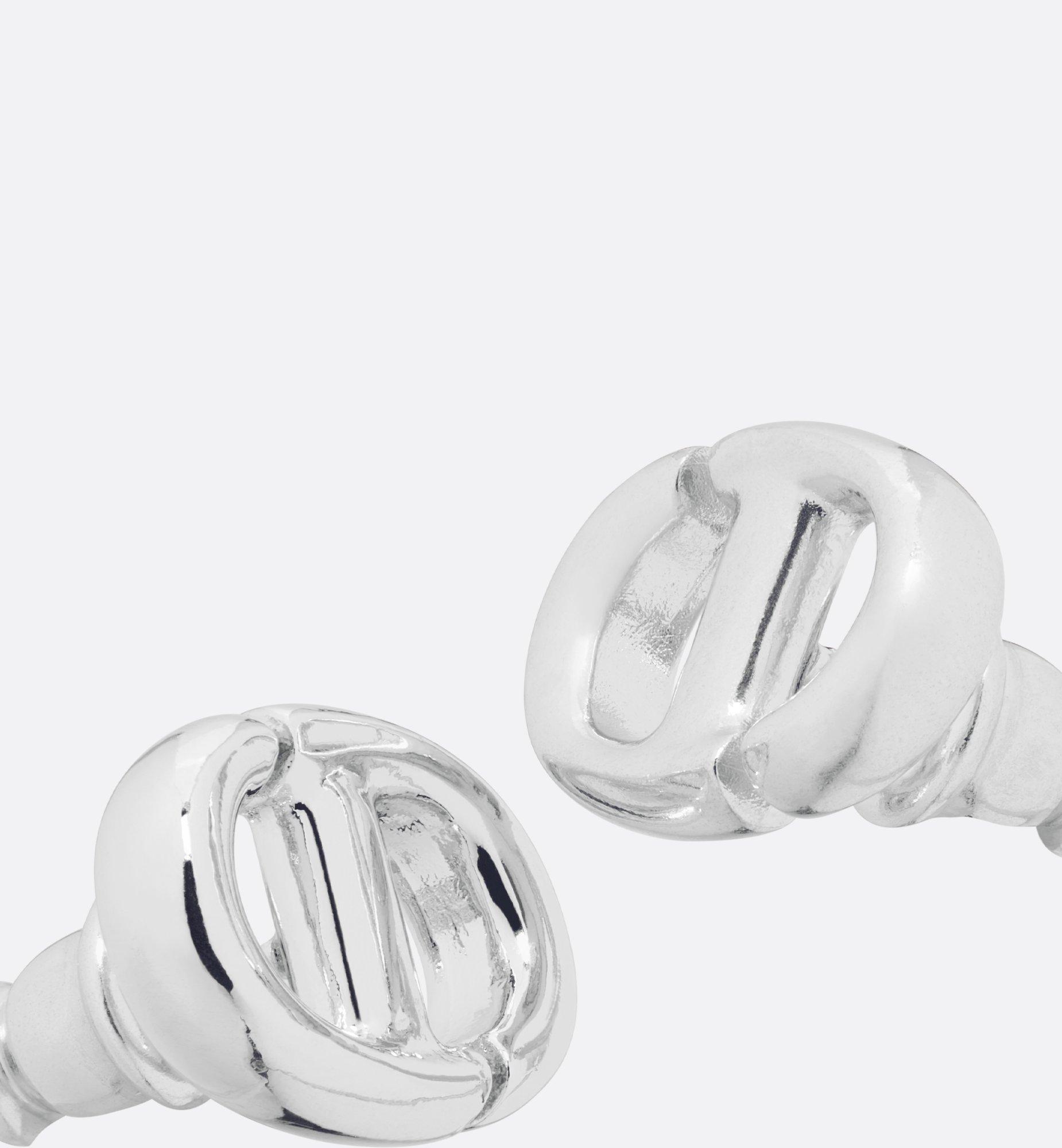 CD Navy Stud Earrings Product Image