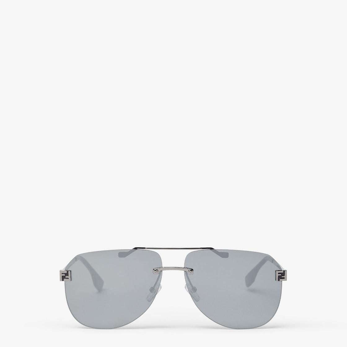 Fendi SkyRuthenium-colored metal sunglasses Product Image
