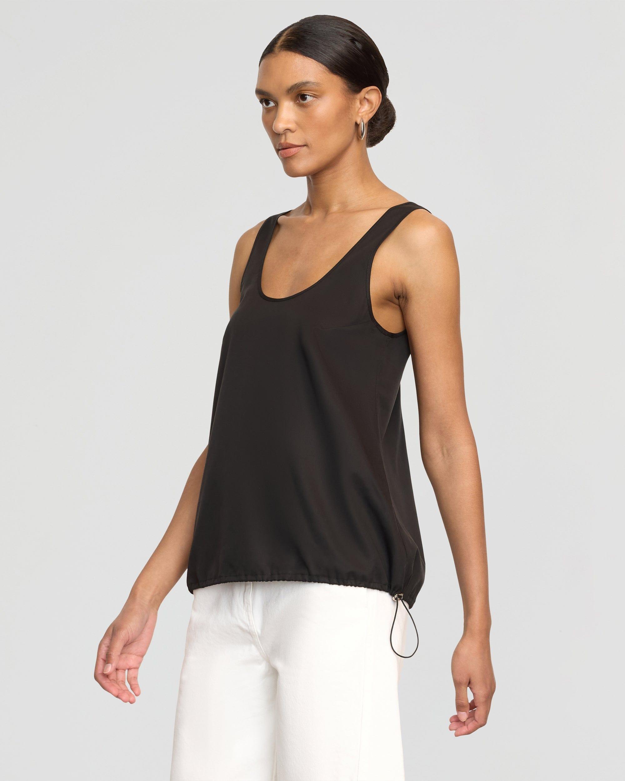 Miller Drawstring-Hem Tencel-Blend Tank Product Image
