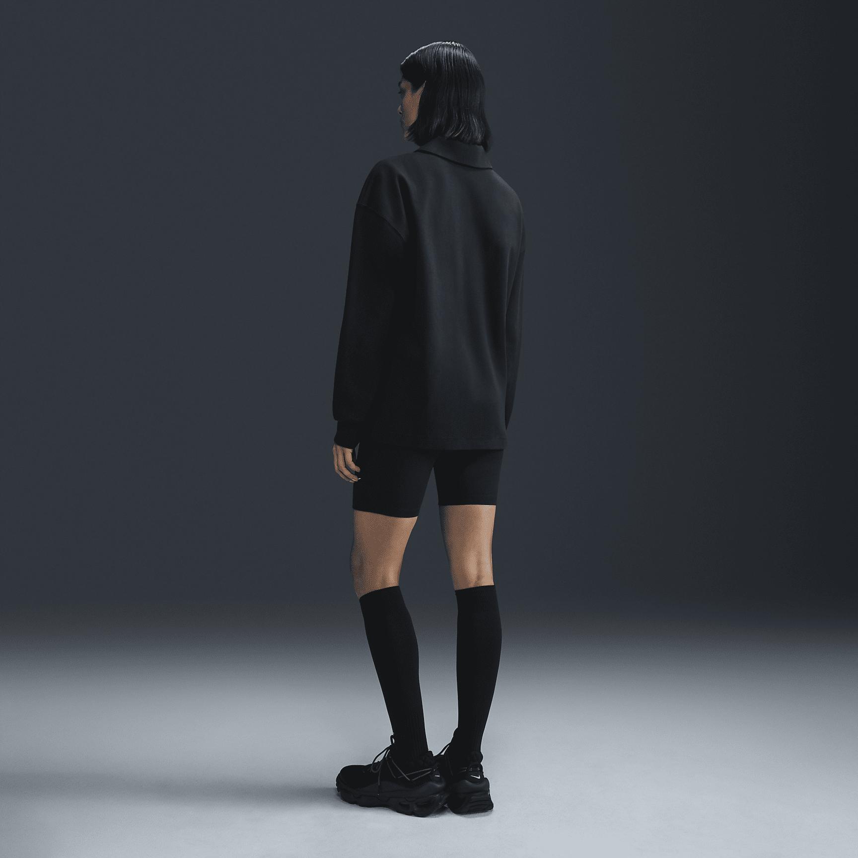 Nike Womens Nike NSW Essential Oversize Long Sleeve Polo - Womens Product Image