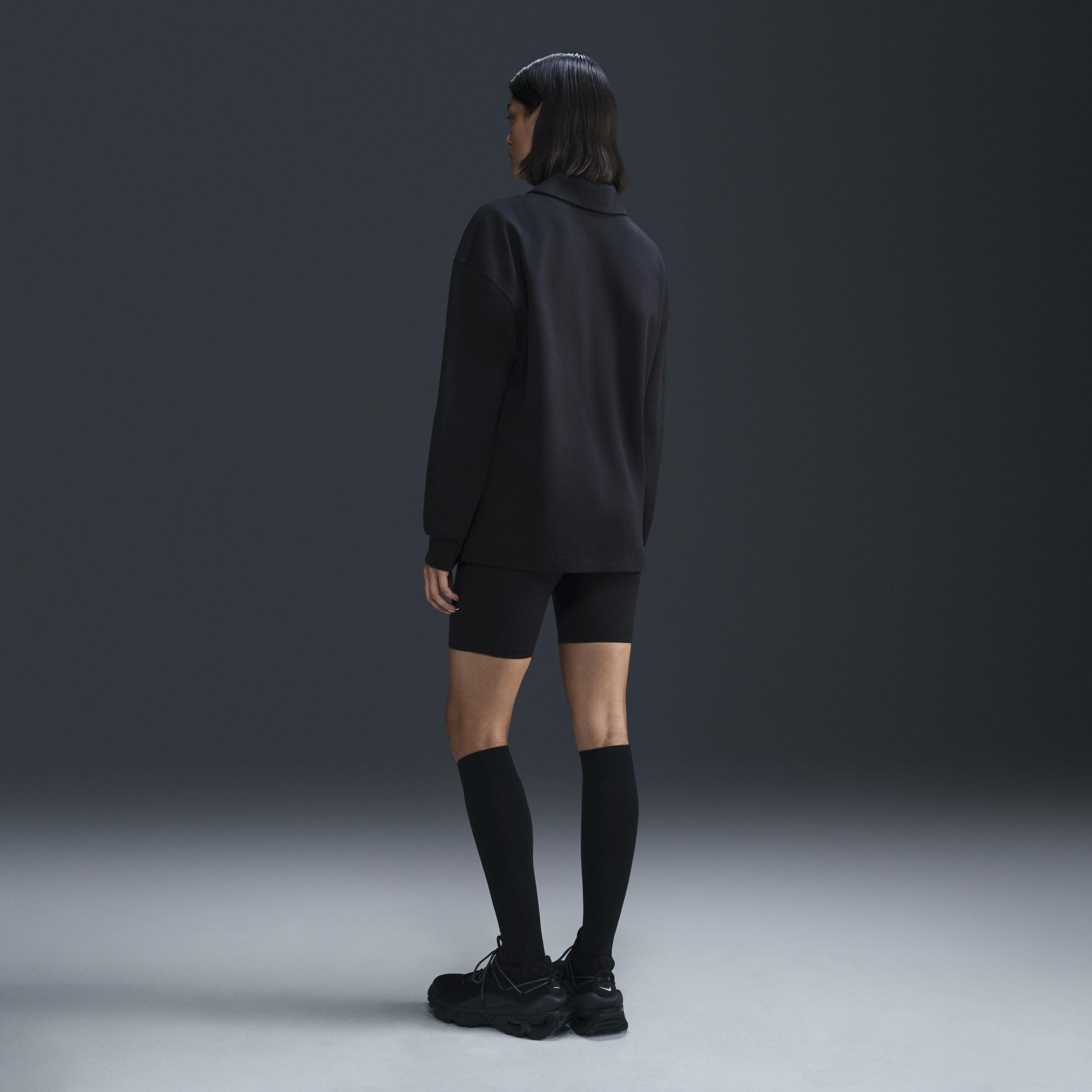 Nike Womens Nike NSW Essential Oversize Long Sleeve Polo - Womens Product Image