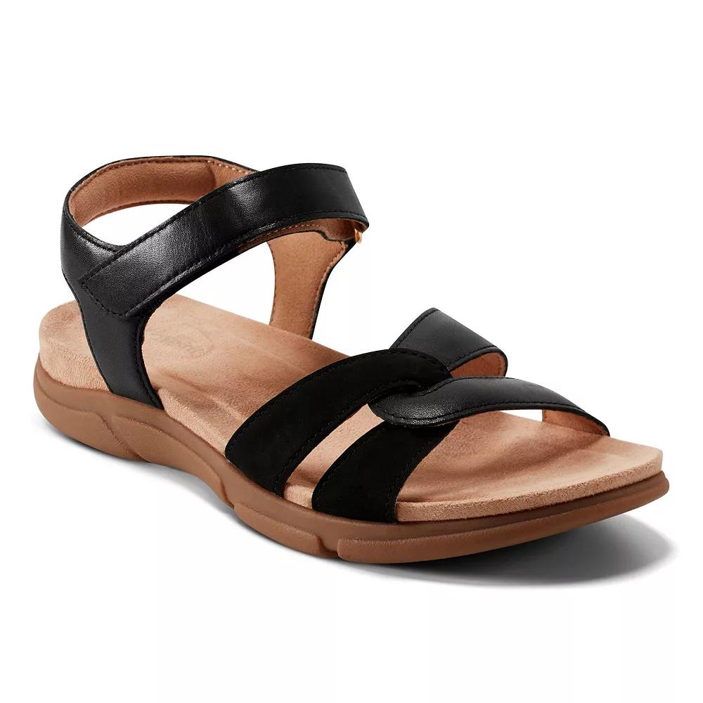 Easy Spirit Marian Womens Leather Adjustable Quarter-Strap Slingback Sandals Product Image