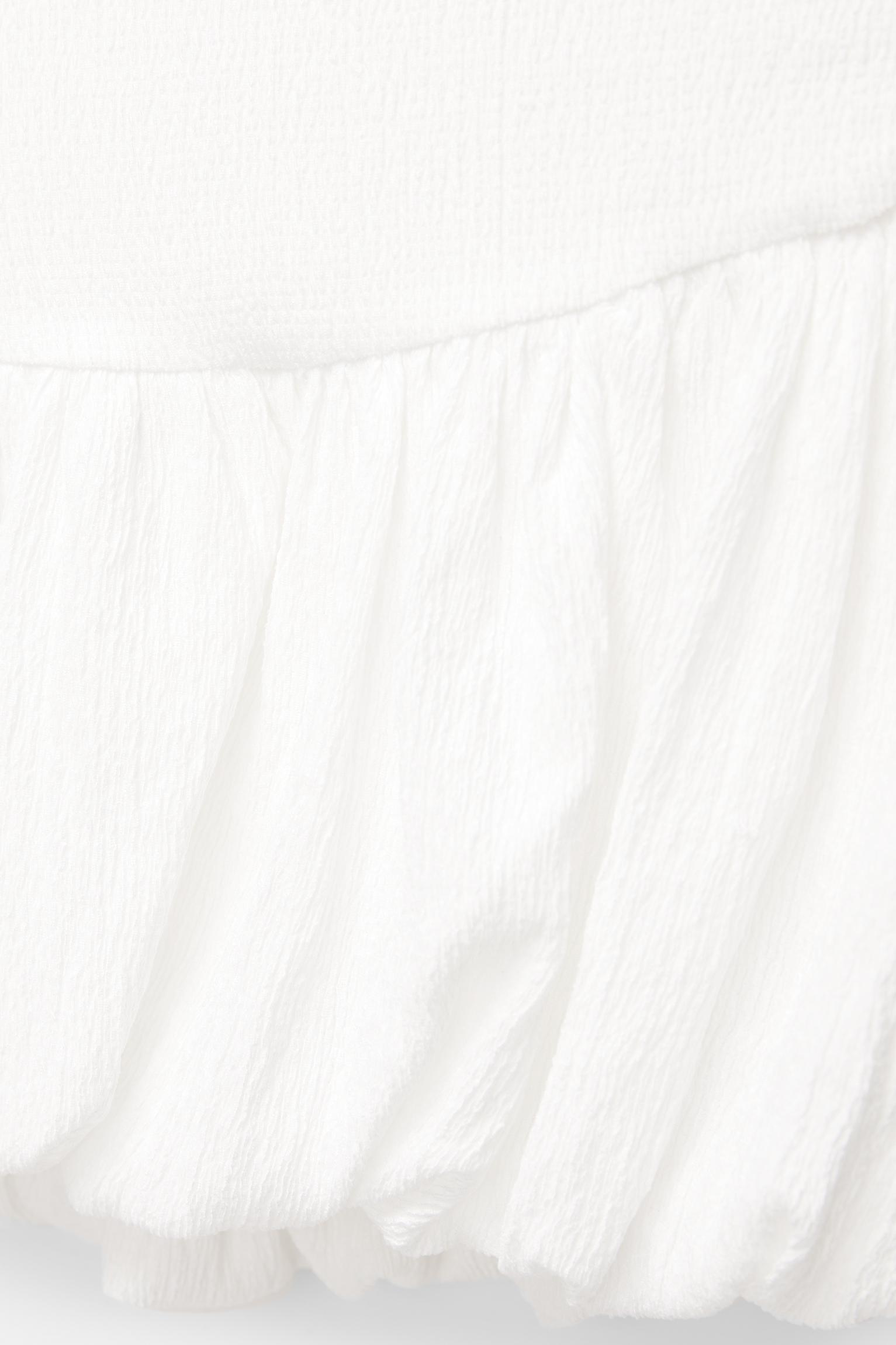 Balloon mini skirt with yoke detail Product Image