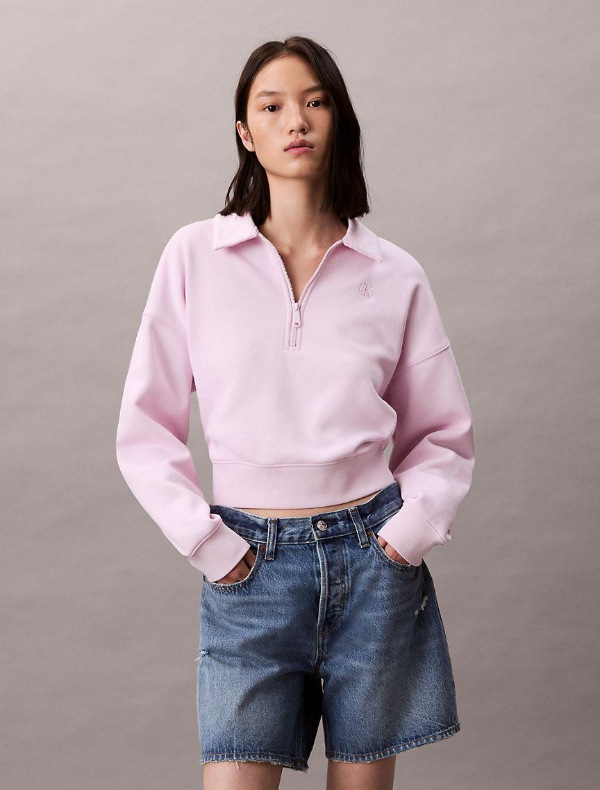 Archive Logo Fleece Quarter Zip Sweatshirt Product Image