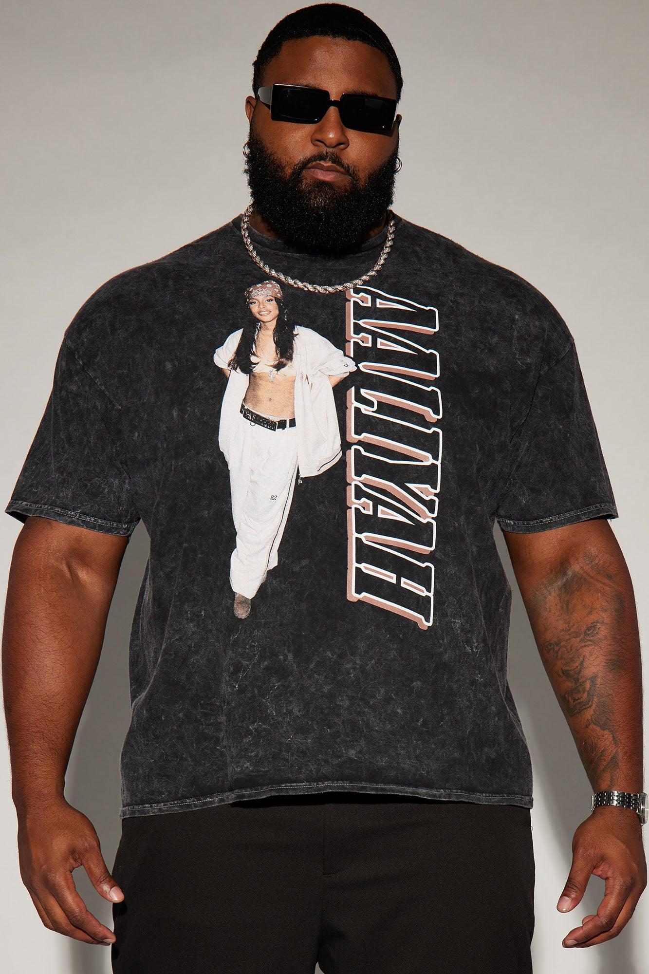 Aaliyah Try Again Short Sleeve Tee - Black Product Image