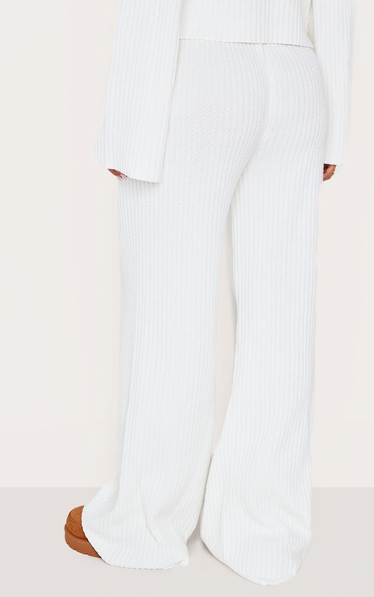 Petite Cream Knitted Pants Product Image