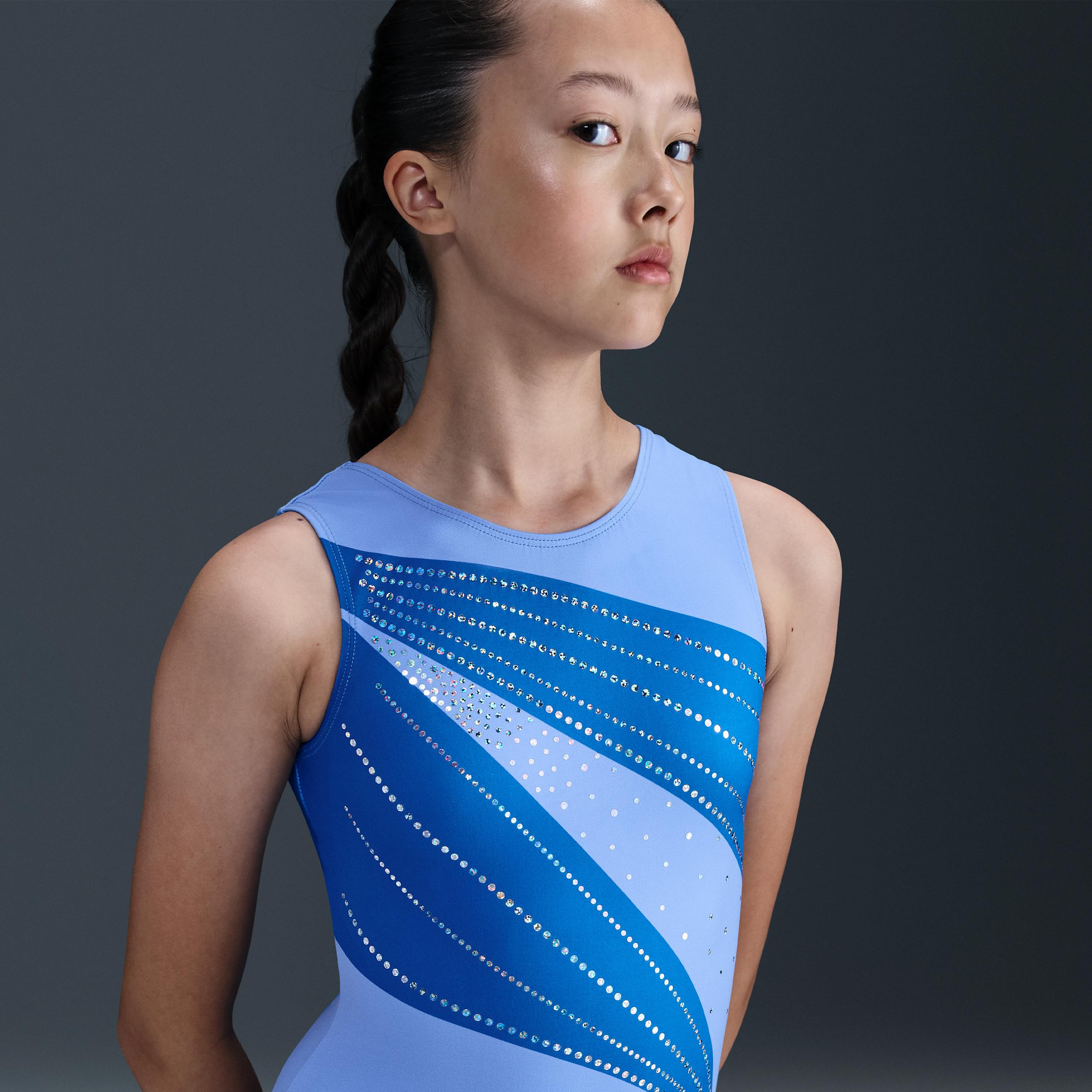 Nike Womens Gymnastics Skye Blakely 2025 U.S. Championships Shimmer Replica Leotard | NKA048-63A Product Image