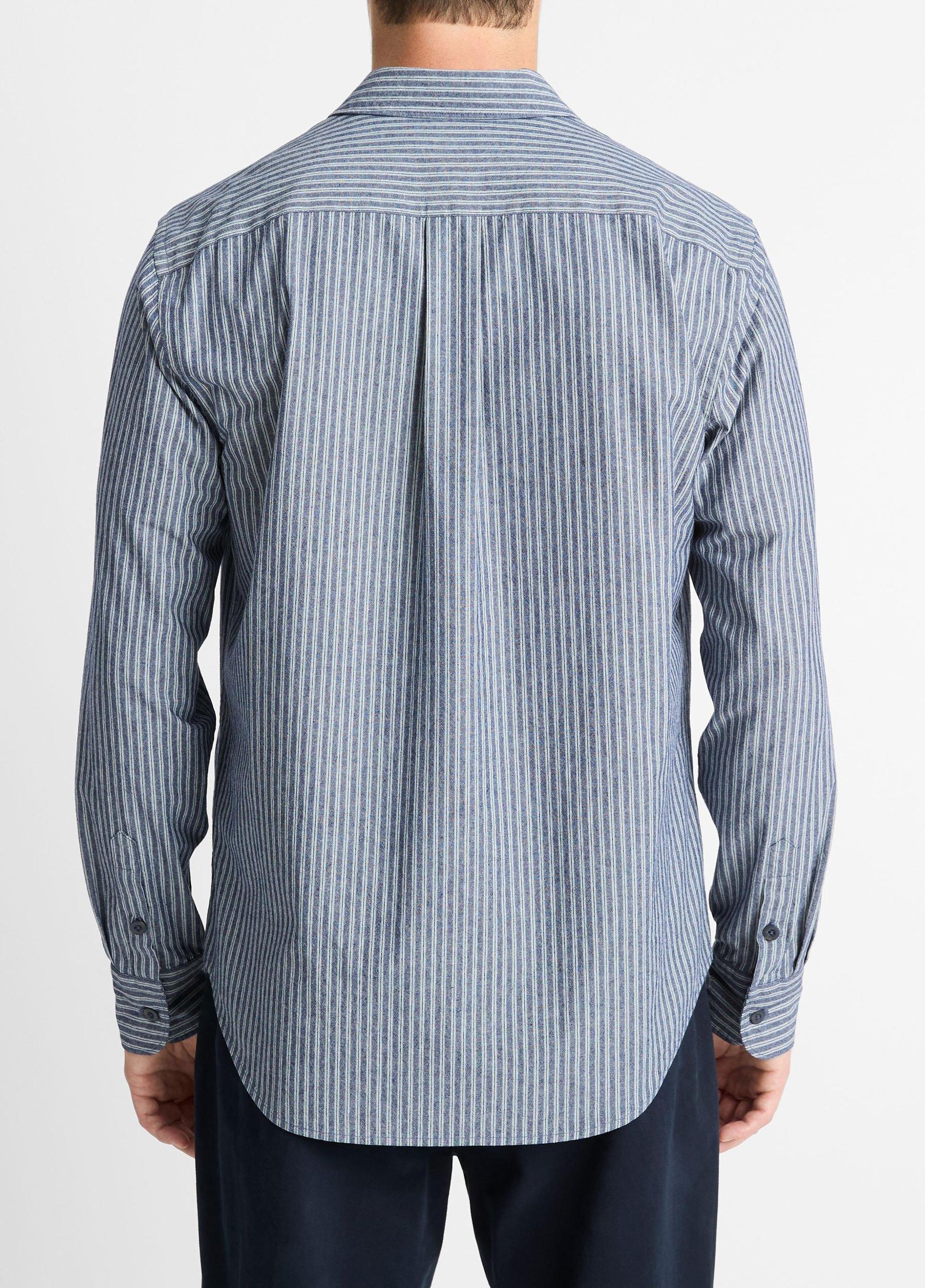 Railroad Stripe Cotton Shirt Product Image