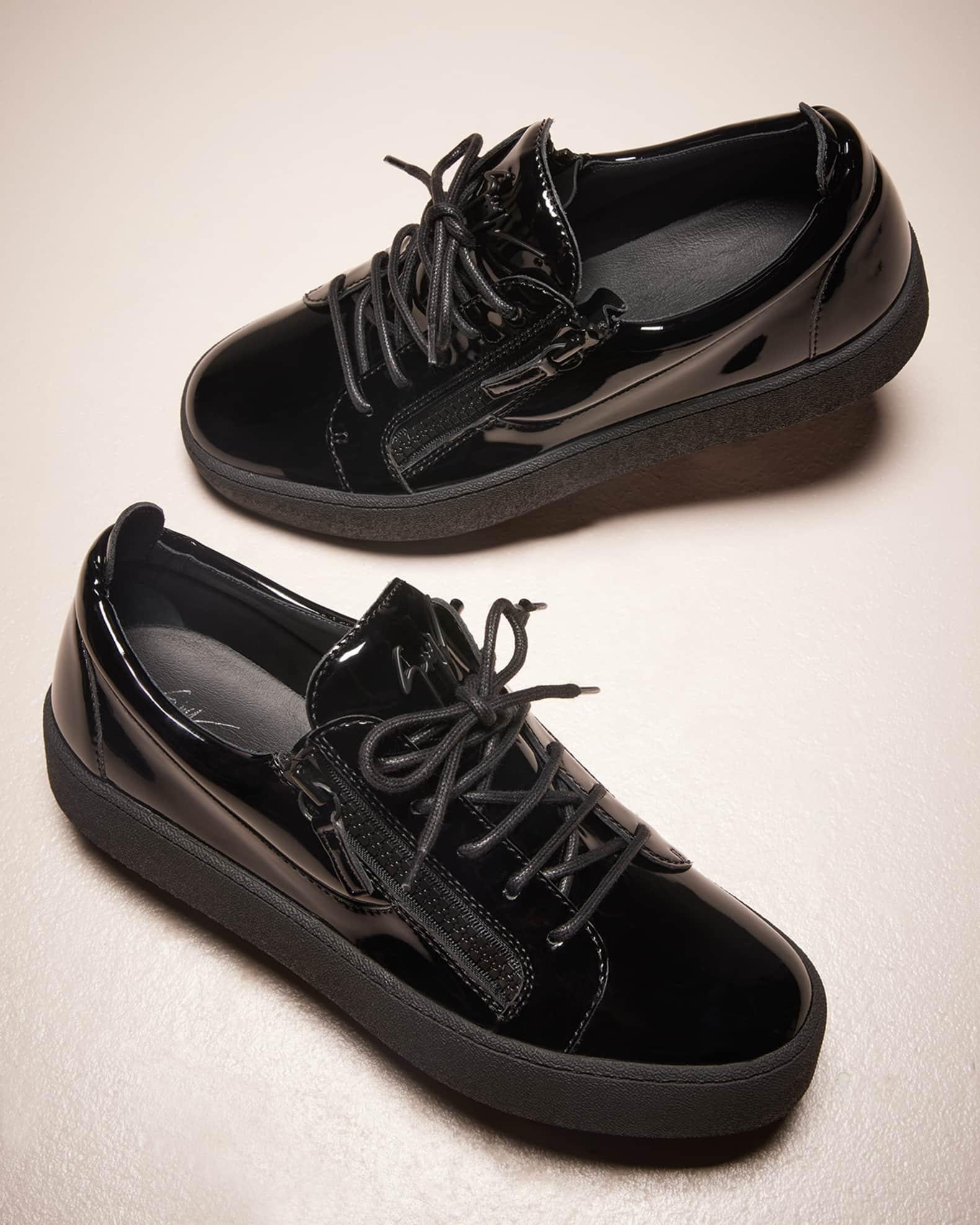 Men's Maylondon Patent Leather Low Top Sneakers Product Image