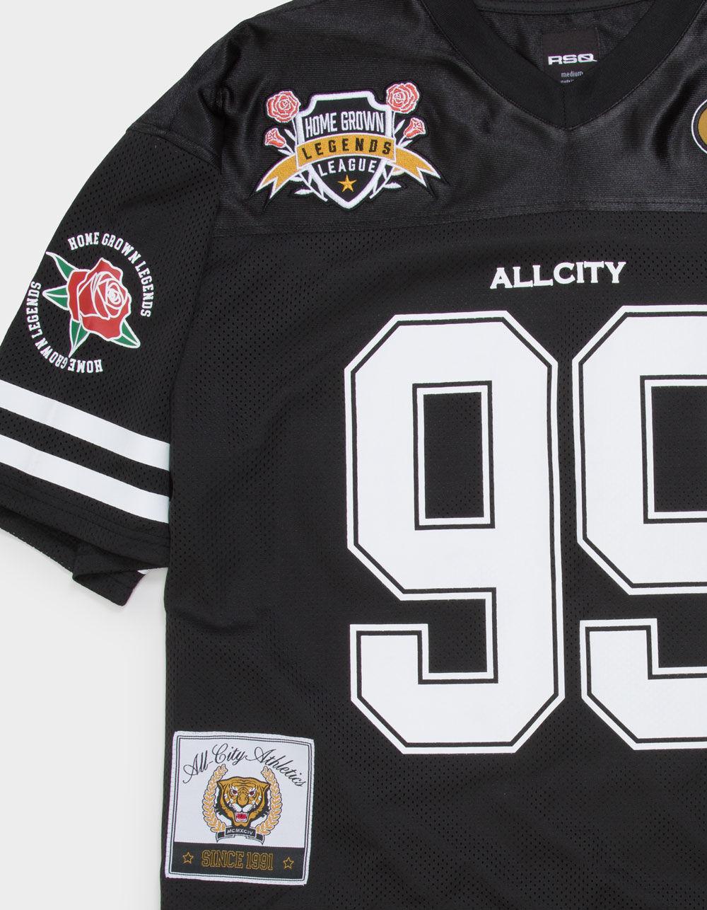 RSQ Mens Baggy Crop Mesh Jersey - BLACK Product Image