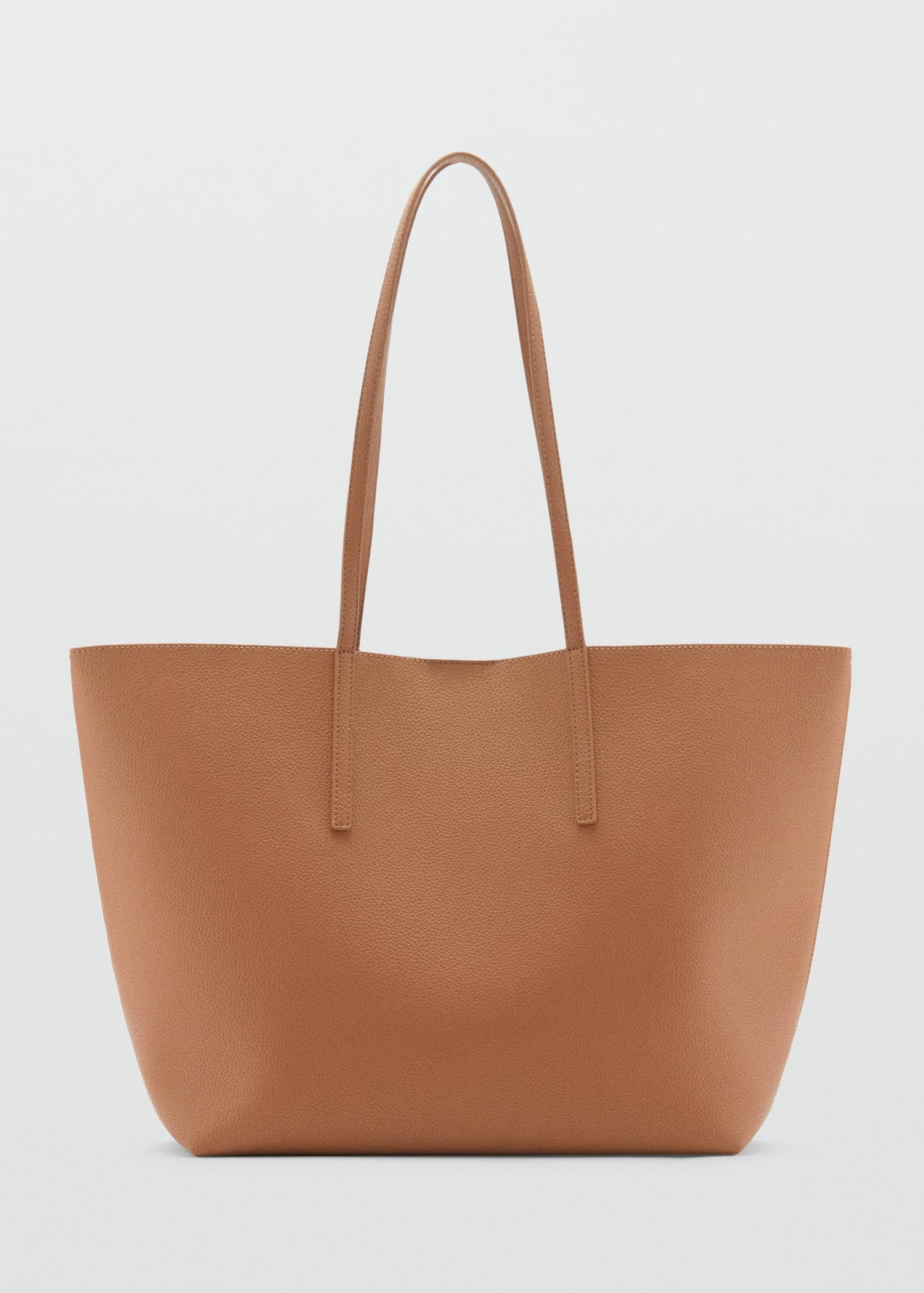 Pebbled effect shopper bag - Women | MANGO USA Product Image