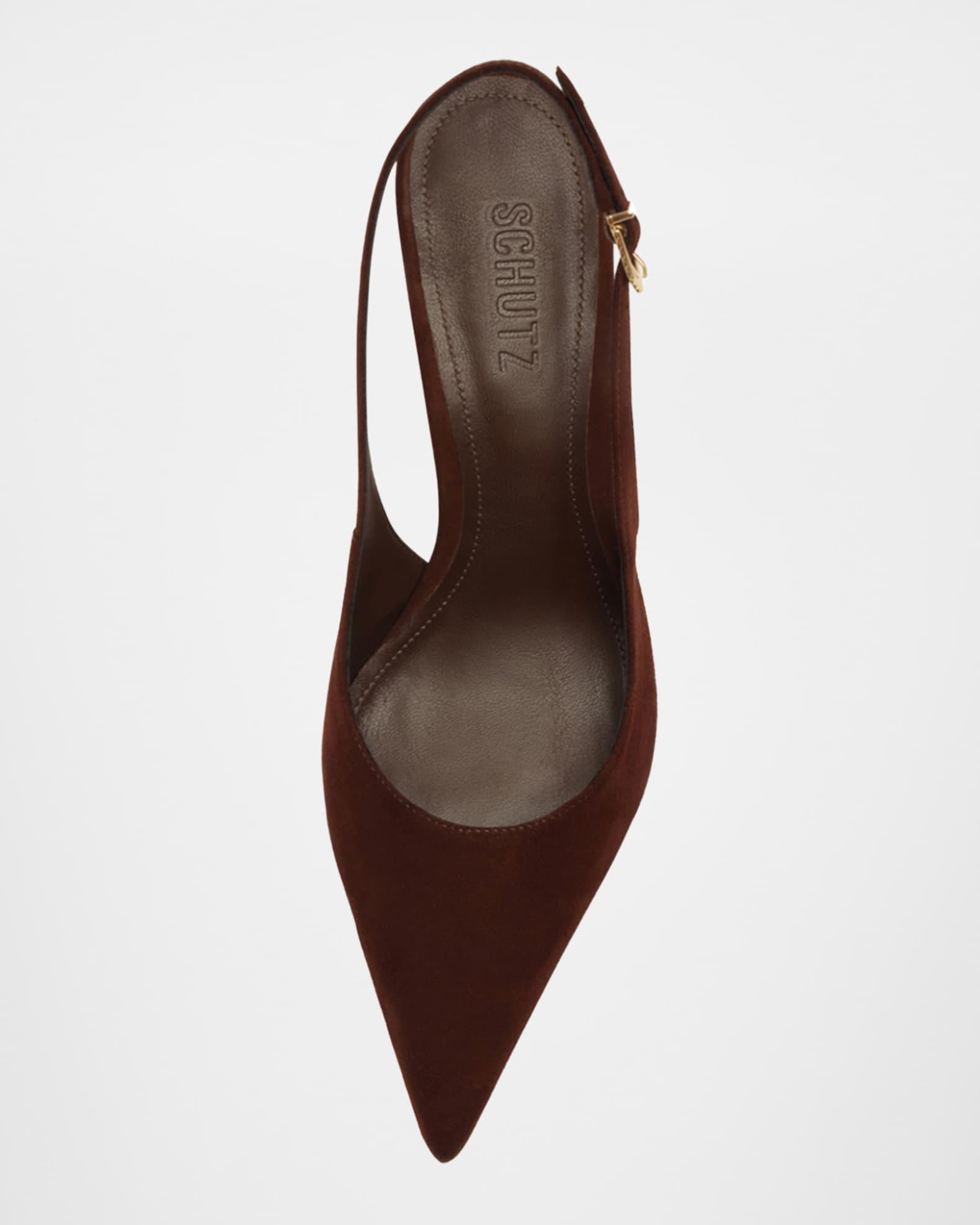 Alicia Suede Slingback Pumps Product Image