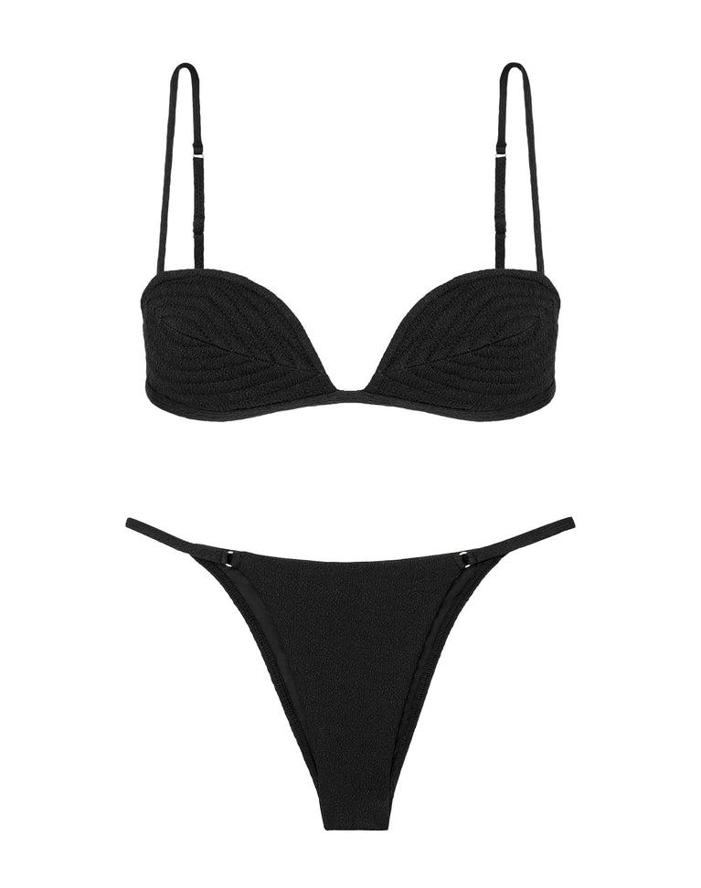 Firenze Emily Gabi Top - Black Product Image