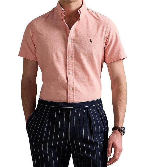 Polo Ralph Lauren Classic Fit Oxford Short Sleeve Woven Shirt Product Image