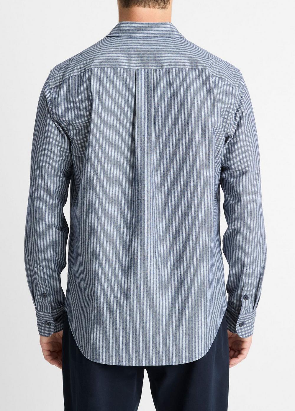 Railroad Stripe Cotton Shirt Product Image