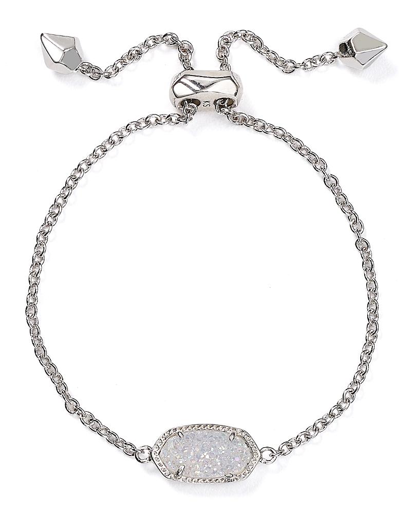 Kendra Scott Elaina Gold Adjustable Chain Bracelet in | Dichroic Glass Product Image