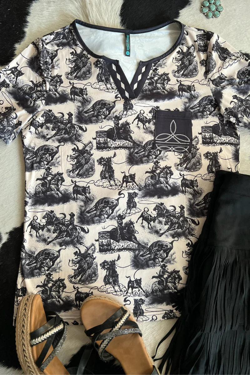 Sterling Kreek Rodeo Road Bootstitch Top Product Image