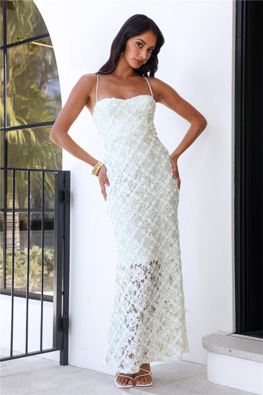 Ambiance Of You Mesh Maxi Dress Mint Product Image